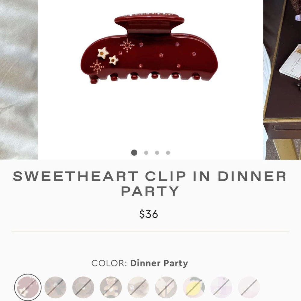ISO - Emi Jay Sweetheart Clip in Dinner Party Red